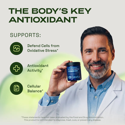 Cata-Kor Energy & Defense DUO - NMN 1,000 mg, Liposomal Glutathione 500 mg, Vitamin C, TMG, Resveratrol
