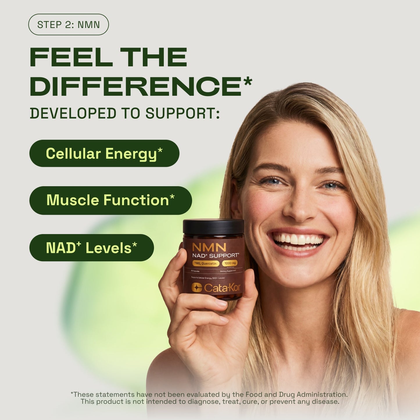 CEO's Bundle - Cata-Kor Liposomal Glutathione 500 mg, NMN 1000 mg, NAD+ Advanced 500 mg, CA AKG 1000 mg, Biotin, MSM, TMG, Hyaluronic Acid