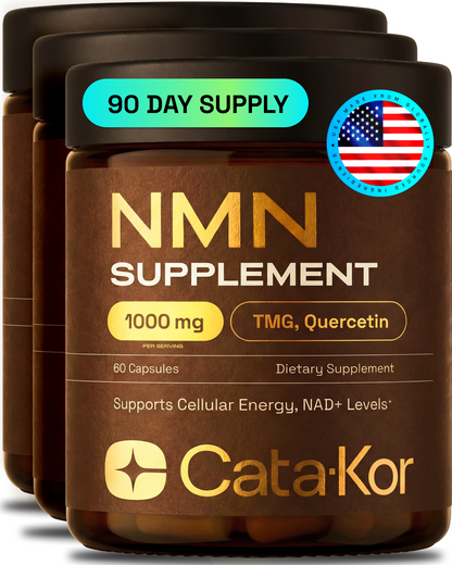 Cata-Kor NMN Supplement, Quercetin, TMG, Resveratrol – Supports Cellular Energy & NAD+ Levels